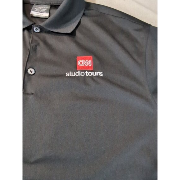 CNN Nike Studio Tours Performance Black Polo Shirt Men’s Size M - CNN News - Picture 6 of 9